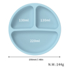 Eco-friendly BPA Free Tableware Kids Dining Colorful Silicone Suction Bowl Toddler Baby Plate With Spoon