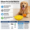 Wellfine Dog Licking Ball Pet Interactive Chew Toy Long-Lasting Keep Your Pup Distracted Safe Easy to Clean Fillable Dog Toys