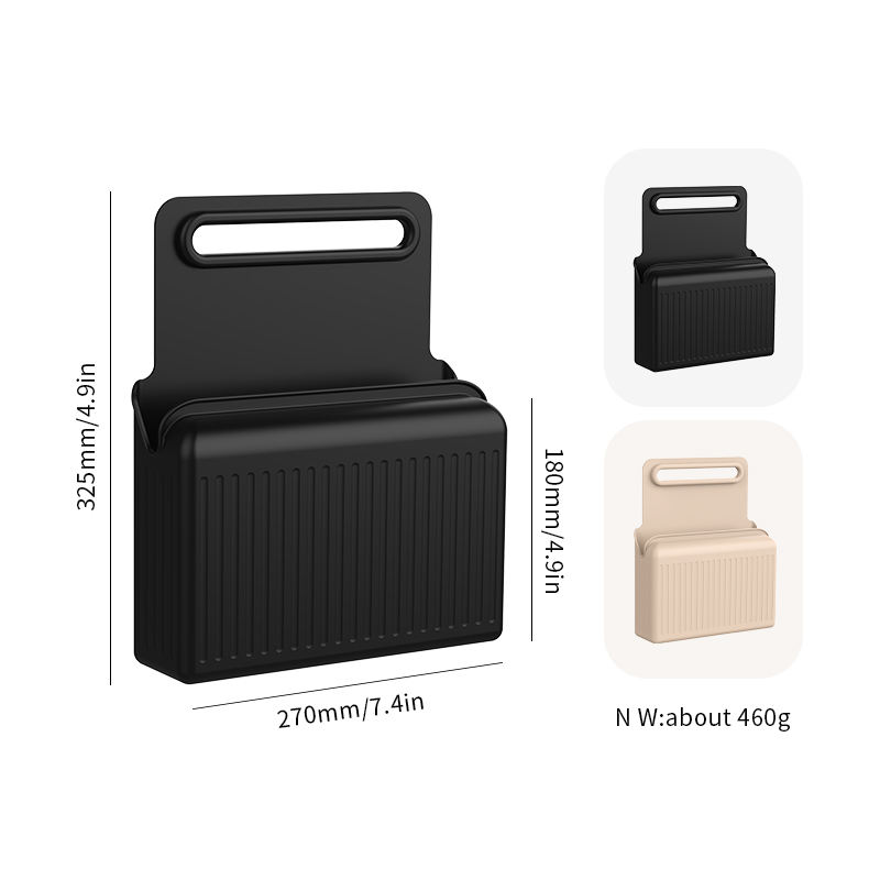 Luxury Rear Seat Back Storage Organizer Multifunction Silicone Waterproof Hanging Bag