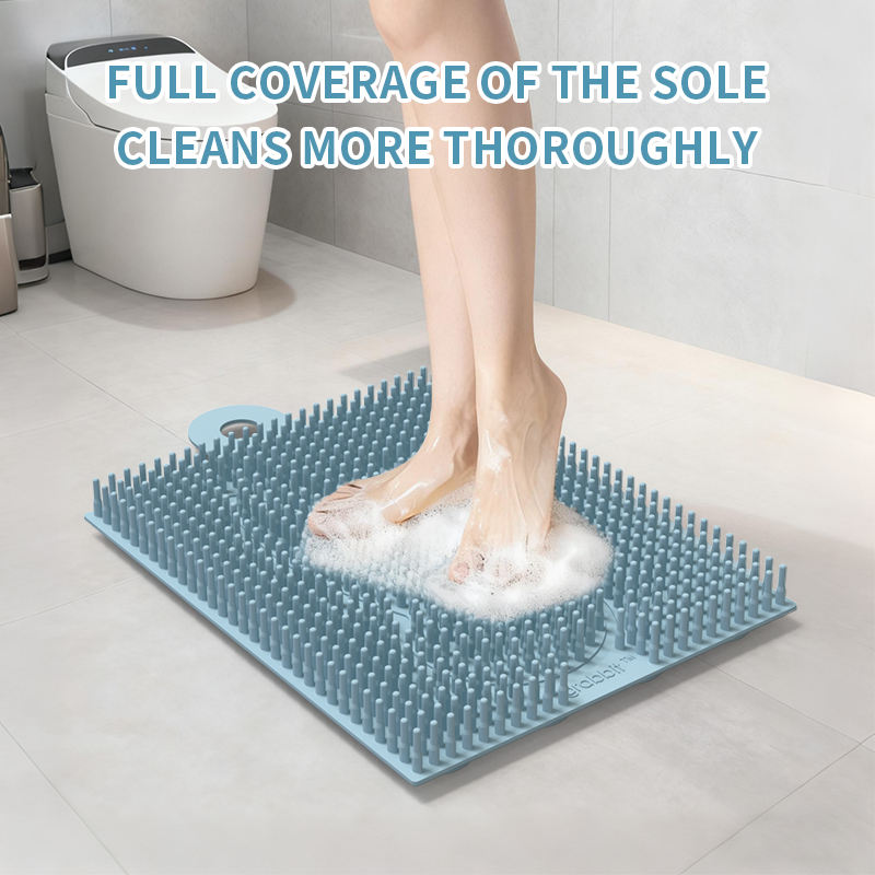 Foot Rub Rubbing Gadget Bathroom Massage Bath Dead Skin Washing Foot Brush Silicone Bathtub Non-Slip Bath Mat