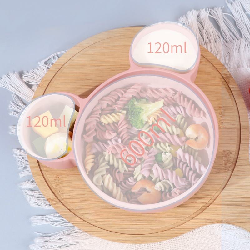 Wellfine New Design Food Grade Baby Plates and Bowls Kids Dining Feeding Bowl Custom Silicone Baby Suction Bowl