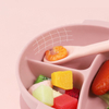 Custom Baby Feeding Bowl Set with Suction Cup Base Food Grade Non-Toxic BPA Free Silicone Baby Bowl for Toddlers