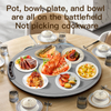 Heating Silicone Electric Warming Tray Food Warming Mat Roll up Buffet Hot Plates Heat Pad for Parties Home Travel