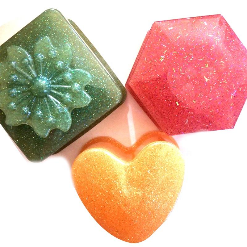 Silicone Molds for Resin Epoxy Casting Molds 4 Pieces Shapes with Flowers and Beads DIY Craft Making