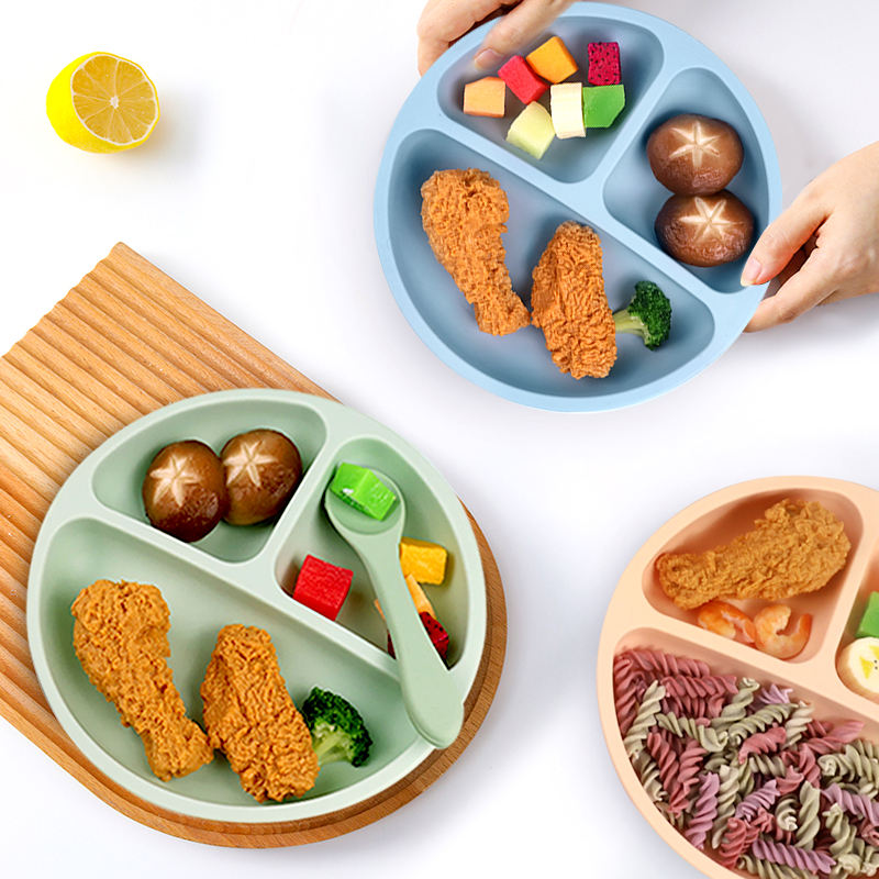 Silicone Plate BPA Free Food Grade Silicone Suction Plate Sample Available for Quality Check