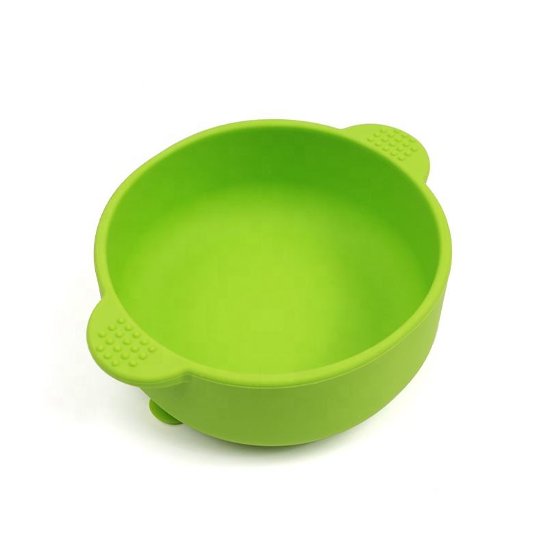 2025 New Arrivals Bpa Free Food Grade Kids Dinnerware Feeding Bowl Custom Silicone With Plastic Baby Bowl