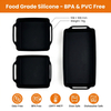 4-Piece Silicone Square Box Baking Pan for Barbecue Bread & Cake Microwave & Dishwasher Safe for Home Kitchen Use