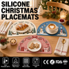 Silicone Christmas Placemat - Waterproof Non Slip Table Mat