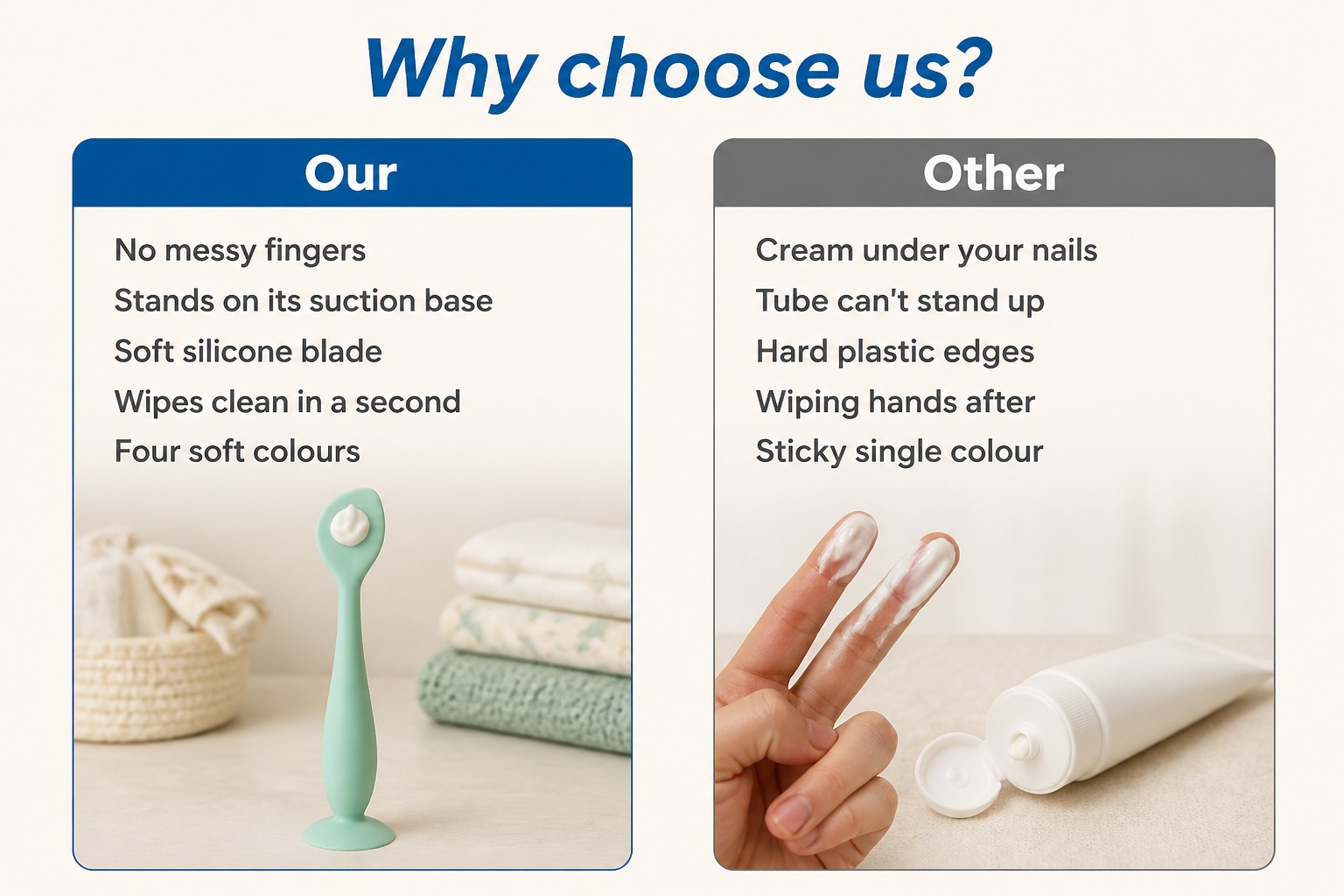 <p><b>Why Choose Our Diaper Cream Spatula for Parents</b></p> <link href="https://fonts.googleapis.com/css?family=Inter" rel="stylesheet" type="text/css" />