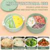 Silicone Microwave Steamer for Vegetables - BPA Free Bowl
