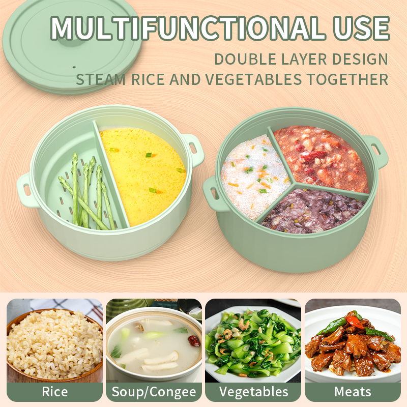 Silicone Microwave Steamer for Vegetables - BPA Free Bowl