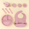 Silicone Divider Plate & Bowl Set with Spoon - for Kids