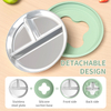 Stainless Steel Divided Plate for Toddlers - Silicone Sleeve