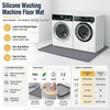 Washable Silicone Washer Dryer Covers Waterproof Washable Non-Slip Dust Washing Machine Cover Dryer Top Protector Mat
