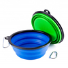 5.0 Inch Portable Silicone Pet Bowl, Foldable Expandable Water Feeding Travel Bowl Cup Dish for Pet Dog Cat 1000ml