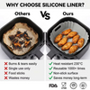 Wholesale BPA-free Air Fryer Silicone Pot Reusable Round Silicone Basket Heat Resistant Easy Cleaning Air Fryer Silicone Liners