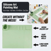 Multi-square Pigment Reserve Function Children Art Creation Silicone Oil Painting Mat
