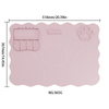 2027 Top Rankings Bag Nails Table Mat Pink Cherry Heart Pattern Custom Logo Nail Mat