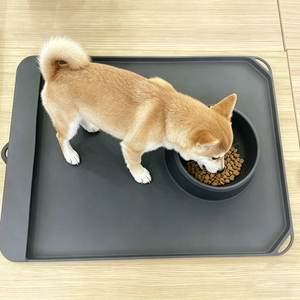 Pet Solid Silicone Food Mat for Cats Dogs StylishWaterproof Non-Slip Pet Feeding Mat