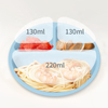 Bpa Free Baby Feeding Supplies Kids Dining Tableware Spill Proof Suction Plate Bowl Bib Spoon Baby Silicone Feeding Set