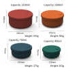 Wellfine New Design Reusable Round Kids Lunch Container Durable and Leakproof Silicone Bento Box with Lid