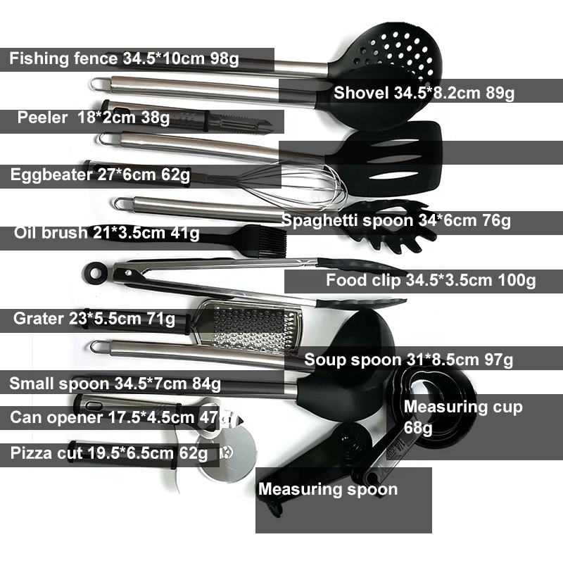 Kitchen Utensils Set Cocina Kitchen Accessories Sets 23 Cooking Utensils Handle Cookware Sets