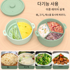 Korea Silicone Microwave Basket Steam Cooker Oven Safe Bowl Food Grade Vegetable Steaming Pot