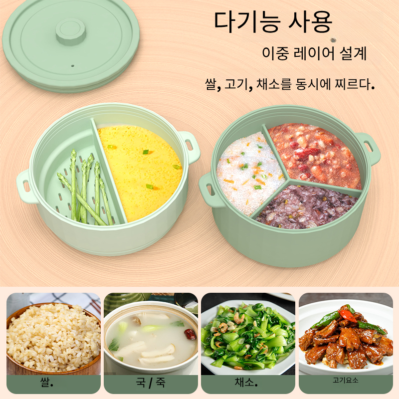 Korea Silicone Microwave Basket Steam Cooker Oven Safe Bowl Food Grade Vegetable Steaming Pot