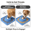 Eco-friendly Silicone Indoor Slow Feeder Licking Bowl with Rolling Ball for Cats & Dogs Slow Pet Eating Easy Clean