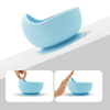 Bamboo Suction Plate Baby Feeding Bowl Set Base Silicone Baby Bowl for Toddlers