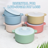 BPA-Free Eco-Friendly Silicone Microwave Steamer Lazy Food Steamer Bowl for Vegetables and Cooker Pot