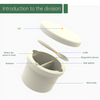 Custom Logo Bowl Non Toxic Food Grade Silicone Gyro Baby Feeding Bowl With Lid
