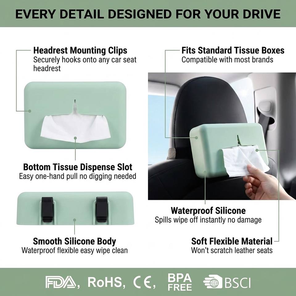 Custom Different Shape Waterproofing Dustproof Food-grade Silicone Rubber Part Silicone Tissue Case