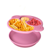 Food Grade Silicone Eco-Friendly Baby Plate Set with Suction Base Non-Slip Placemat for Toddlers