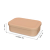 Silicone Soap Box Holder Leakproof Silicone Travel Soap Case Portable Drainage Layer Shatterproof Soap Dish Holder