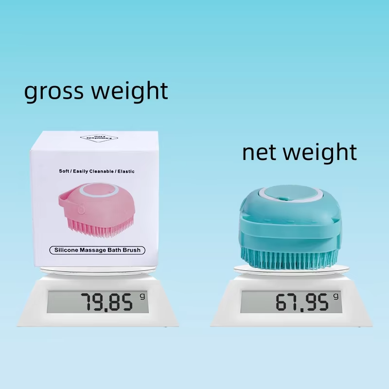 New Arrivals Custom Pets Brushes Bath Massage Brush Shampoo Dispenser Dog Grooming Tool Pet Cat Dog Bath