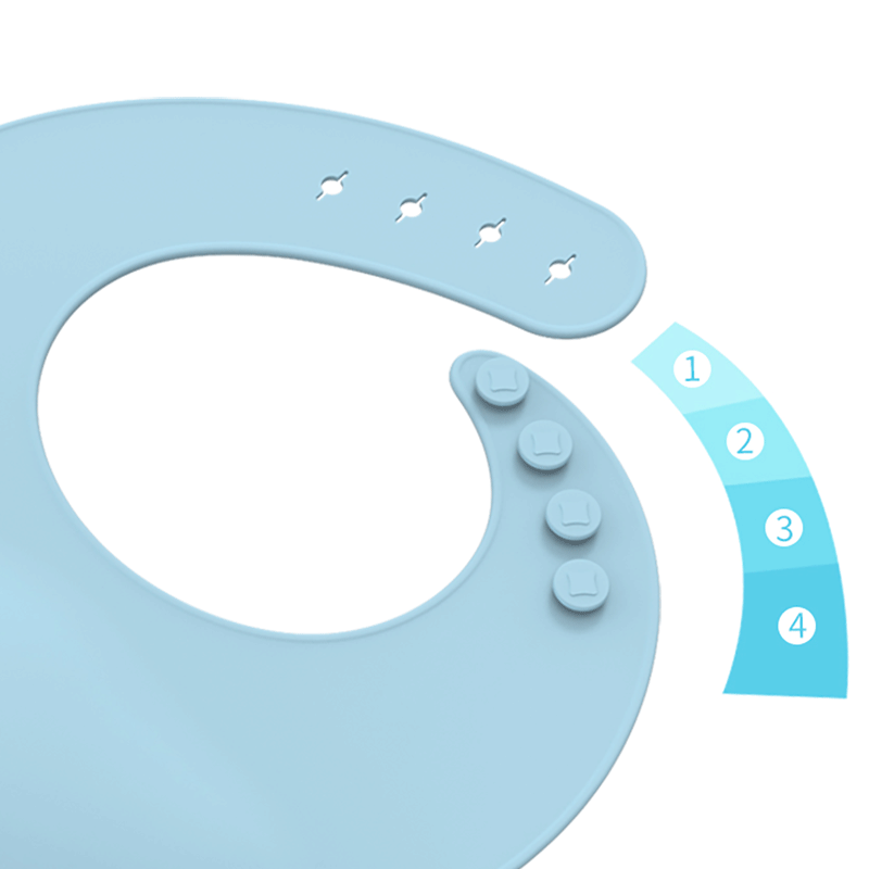 Custom Logo Silicone Baby Bibs Adjustable Food Grade Waterproof Baby Bibs Perfect Silicone Baby Bib