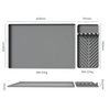 Wellfine Custom logo Silicone Grey Coffee Mat Coffee Maker Espresso Machine Mat
