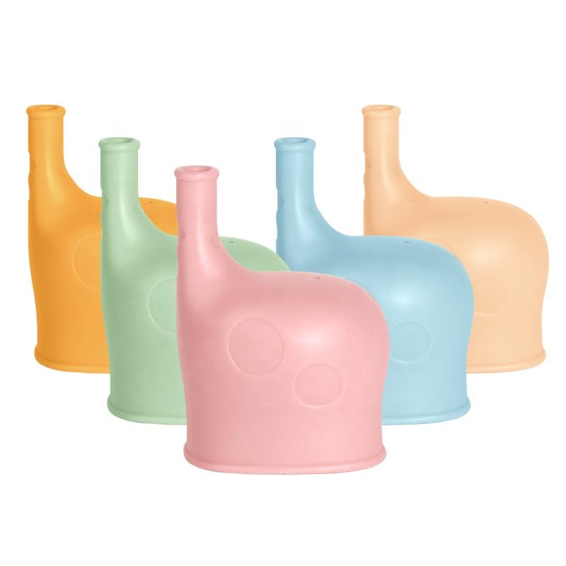 BPA-Free Custom Giraffe Silicone Drinking Cup Lid Spill-Proof Cover for Baby's Tea Cups & Saucers