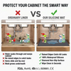 Custom Waterproof Kitchen Sink Mat with Drain Hole Anti-slip Kitchen Cabinet Protector Under Mat Sink Silicone Mat