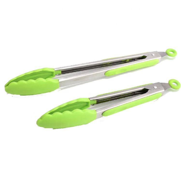 9 Inch and 12 Inch Platinum Silicone Ice Tongs,BBQ Tongs,Food Tongs