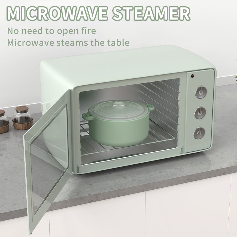 Food Grade Heat Resistant Creative Kitchen Gadgets Silicone Steamed Fish Bowl Microwave Oven Silicone Steamer with Lid