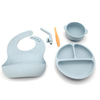 New Arrival Silicone Baby Plate With Suction Eco-friendly Platos De Silicona Para Bebes for Baby Non-toxic Platos De Silicona
