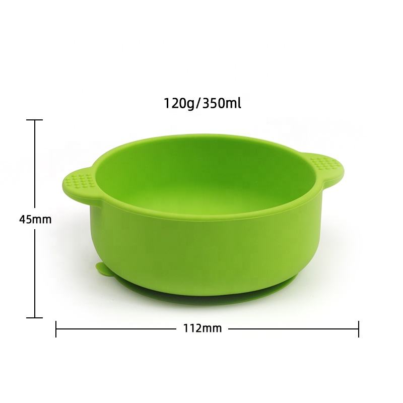 2025 New Arrivals Bpa Free Food Grade Kids Dinnerware Feeding Bowl Custom Silicone With Plastic Baby Bowl