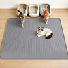 Modern Anti-Splash Cat Litter Mat Large All Seasons Grey Diatomite Toilet Mat