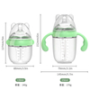 Silicone Feeding Bottles for Babies - BPA Free, Travel Ready