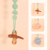 Silicone Pacifier Clip for Babies - One Piece Teething Safe