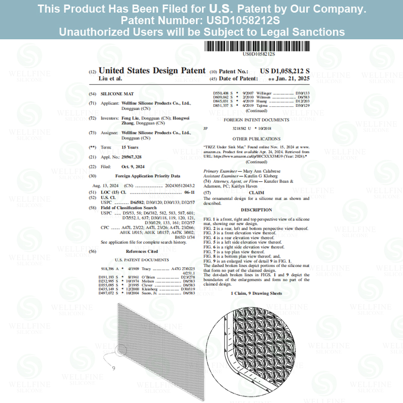 Silicone Washer Dryer Top Mat 54x27.5 - Anti-Slip with Lip