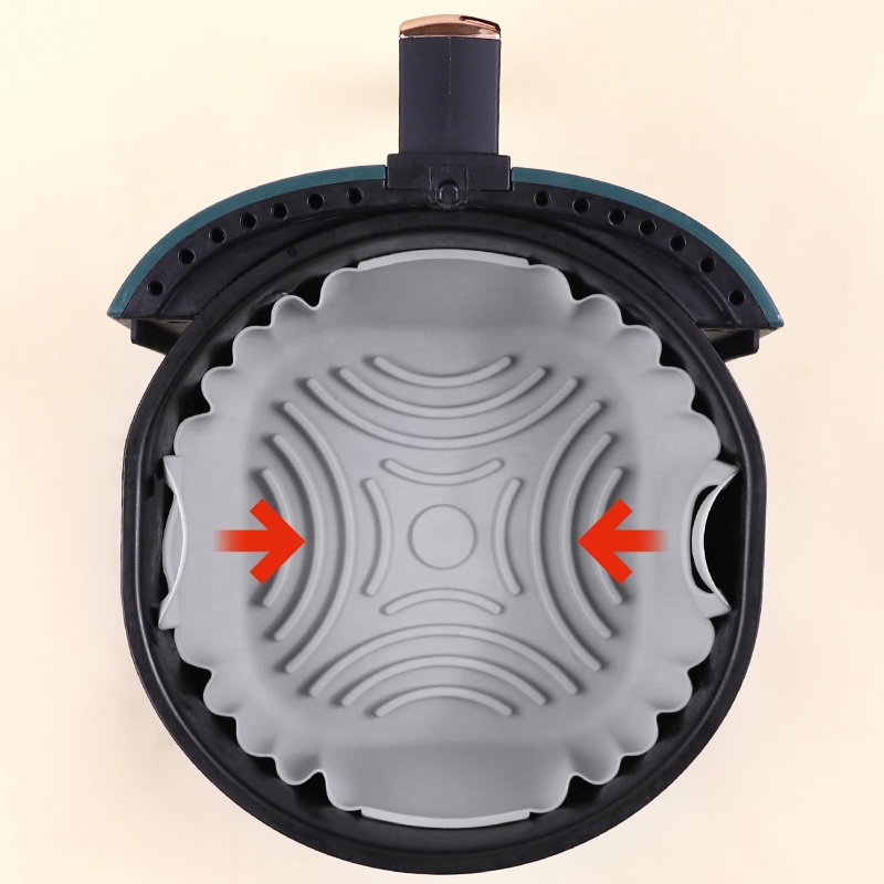 Air Fryer Silicone Pot 8 Inch - Food Safe Reusable Liner
