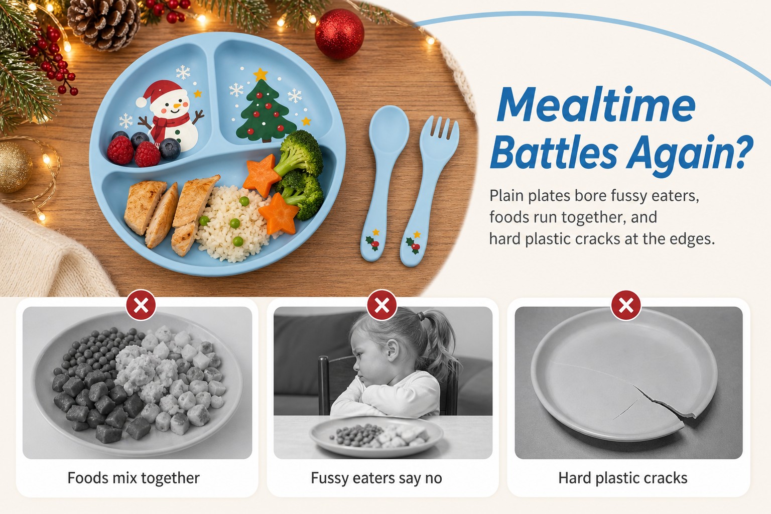 <p><b>Designed for Less Fuss and Happier Little Eaters</b></p> <link href="https://fonts.googleapis.com/css?family=Inter" rel="stylesheet" type="text/css" />